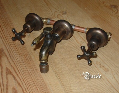 small, late 18th-century mixer lever tap 